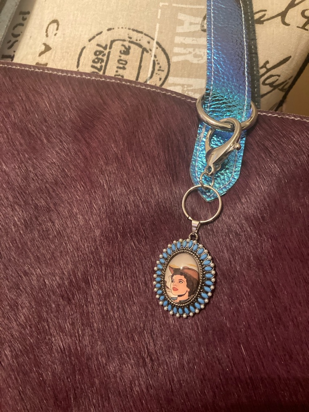 Crimson Willow Hair on Hide/Unicorn Leather 🌵 Mega Haul-It-All Tote Bundle EUC - Picture 3 of 14
